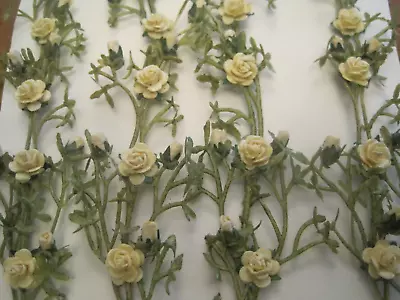 Lot Of Light Yellow Rose Covered Vines 1:12 Scale Dollhouse Miniature • $30.76