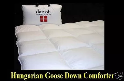 King Bed Hungarian Goose Down Comforter - Extra Warm 850 - 900 Fill Power • $1295.67