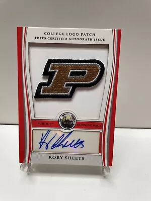 KORY SHEETS 2009 Topps Purdue Patch AUTO • $6.95