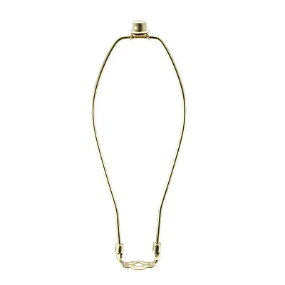 12 Inch Lamp Harp Finial Holder Set Polished Brass For Table And Floor Lamps • £9.97