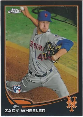 2013 Topps Chrome Zack Wheeler Rookie RC Black Refractor Parallel (022/100) #180 • $49.99