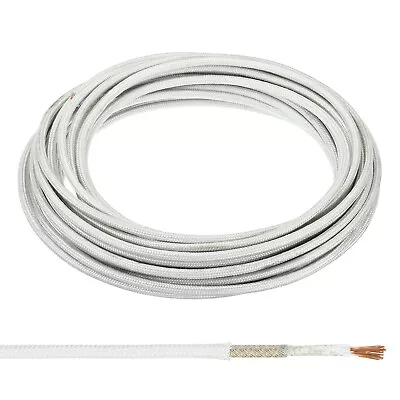 39.4ft 17AWG Electronic Wire High Temperature Electrical Mica Cable White • $17.64