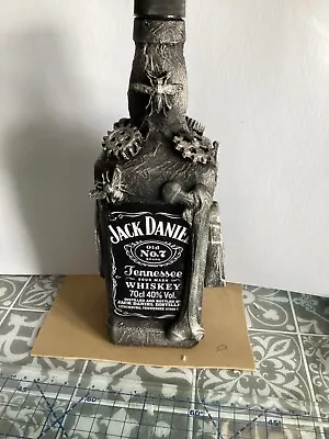 Steampunk  Decorated  Mixed Media  Jack Daniels  70cl  Empty Bottle No 24 • $30.31