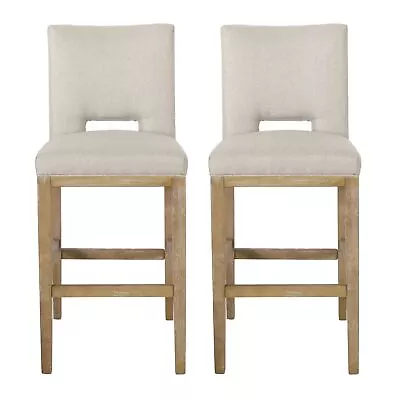 Kiara Contemporary Fabric Upholstered 31 Inch Barstools (Set Of 2) • $117.46