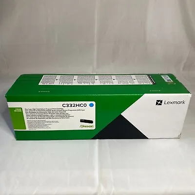 Lexmark C332HC0 High Yield Cyan Toner Cartridge. New/Sealed-FREE 📦 DELIVERY • £96.99