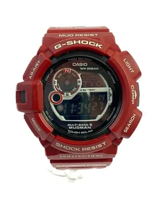 G-SHOCK MUDMAN GW-9300RD-4JF MEN IN RESCUE RED Solar Radio Watch • $308.75