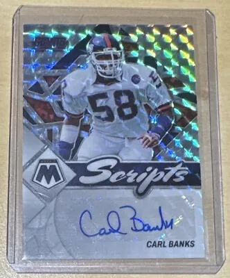 2022 Panini Mosaic Scripts Carl Banks #S-CB Auto • $15