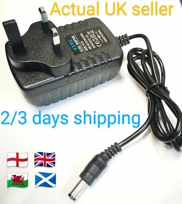 £8.84 • Buy Replacement Power Supply For The Yamaha Dd-55c Digital Drum Machine Adapter 12v