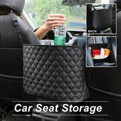 Car Organizer Handbag Holder Between Car Seats Purse Travel Storage Mesh Bag AUS • $20.49