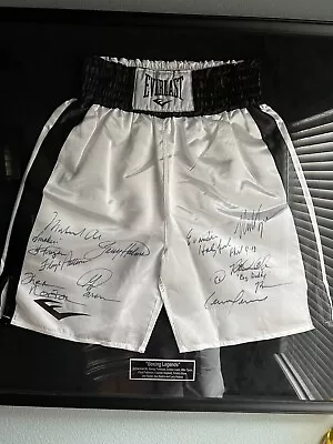 Muhammad Ali George Foreman Mike Tyson & More  Signed Boxing Shorts • $14000