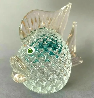 Vintage Arte Murano Glass Tropical Fish Sculpture Figurine • $75