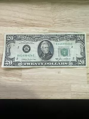 1985 Twenty Dollar Federal Reserve Note $20  ERROR MISPRINT MISALIGNED • $499