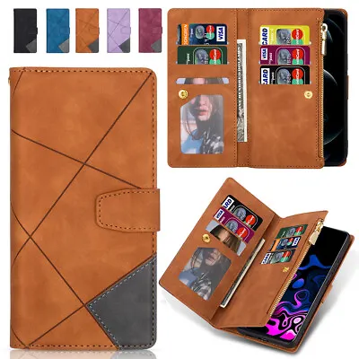 For Samsung S22 S21 S20 FE Ultra S10 S9 S8 Plus Case Leather Wallet Flip Cover • $11.86