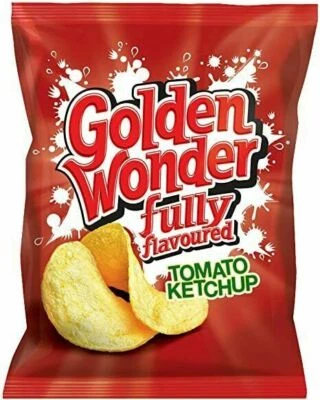 £17.99 • Buy Golden Wonder Tomato Ketchup Crisps 32.5g 32 Pack