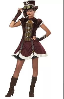 Steampunk By California Costumes Girl Halloween Costume Tween Size L 10-12 • $29.99