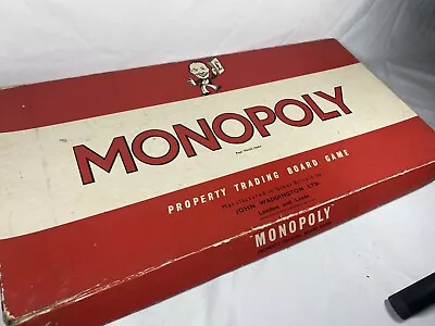Vintage  Monopoly Board Game Original Classic Red Box Complete • £9.99