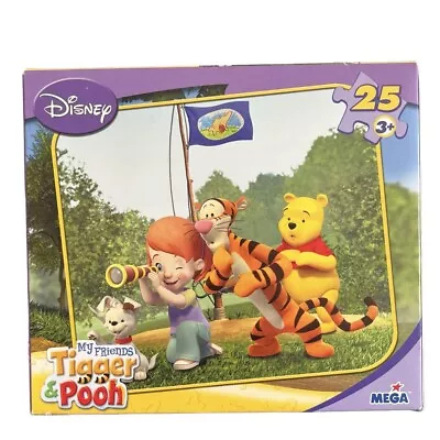 Disney My Friends Tigger And Pooh 24 Pc Puzzle 2008 Mega Brands 50411 • $14.99