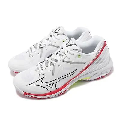 Mizuno Wave Claw 3 Wide White Red Men Badminton Sports Shoes 71GA2443-05 • $119.99