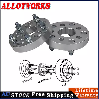 2PC 25mm Wheel Spacers Adapters Fit Holden Commodore 5X120 7/16 Cb=77mm • $69