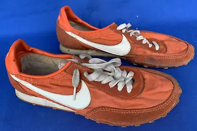 Vintage 1980 Nike Universe Track & Field Spikes Shoes Made In USA Waffle Sole • $100