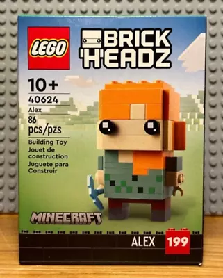 LEGO BRICKHEADZ: Minecraft Alex (40624) - Sealed • $19.99