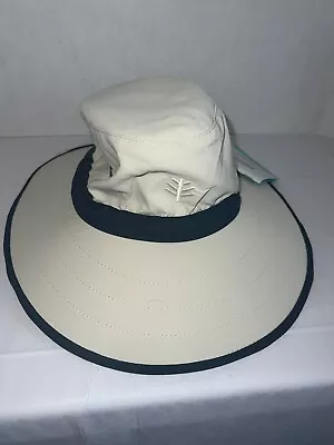 Coolibar Men's Wide Brim Bucket Hat Beige Size OS 100% Polyester • $19.99