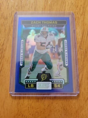 $4.99 • Buy 2023 Score ZACH THOMAS Blue Artists Proof #279 Miami Dolphins HOF Serial #33/35