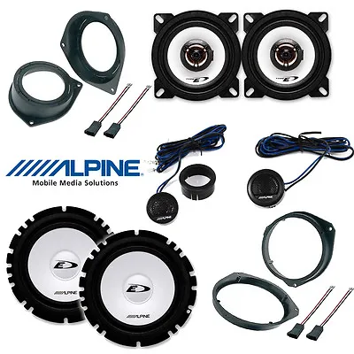 Kit 6 Speakers For OPEL Corsa D  / Vauxhall ASTRA H Alpine With Adapters And • £122.40