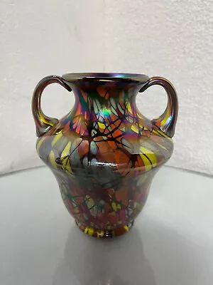 $450 • Buy Fenton Fetty Centennial Collection Myriad Mosiac Vase 4354 IN #1100
