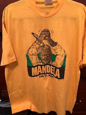 Vintage MANDELA T-shirt 2/11/1990  Never Worn Size XXL • $55