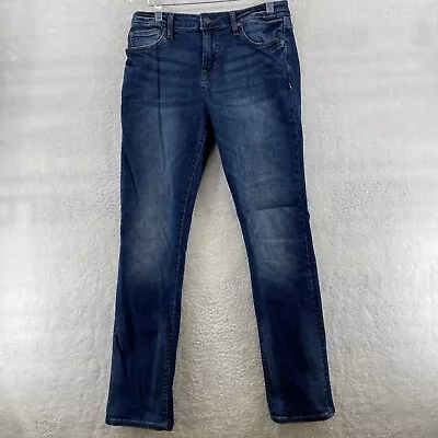 Aeropostale Men's 31/32 Blue Denim Stretch Jeans Slim Straight Medium Rise • $12.97