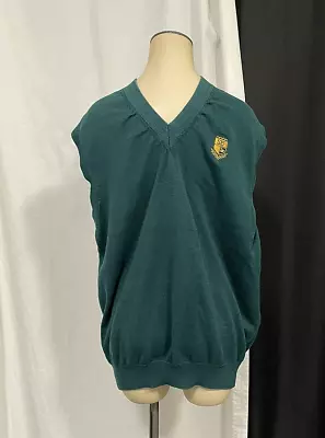 Mens Vest Size M Cotton Knit Pullover Monterey Classic Golf SLCC Vintage Golfing • $4.95