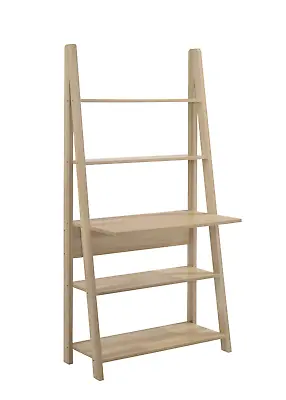 Office Desk With Shelving Storage 5 Tier Ladder Style Display Unit • £78