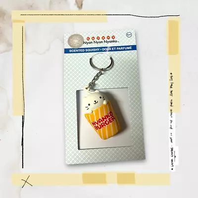 San-X Japan NYAN NYAN NYANKO Scented Squishy Keychain (Ice Cream Float) • $8