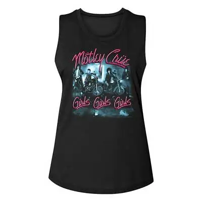 Motley Crue Girls Womens Tank GirlsGirlsGirls Sleeveless Heavy Metal Tommy Lee • $29.99