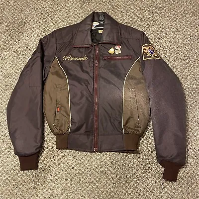 Vintage Hondaline Gold Wing Jacket Mens Sm Bomber Riding Retro With Rare Pins • $39.99