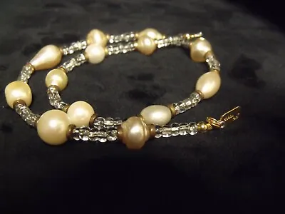 Dabby Reid 16  Faux Pearl And Glass Bead Necklace • $25