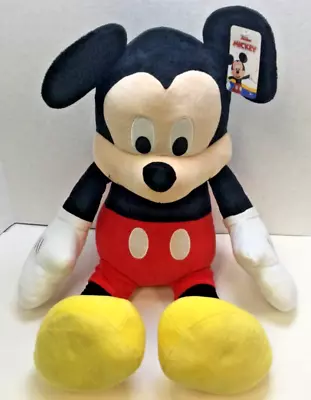 Authentic Disney Mickey Mouse Jumbo Plush Toy 32  Tall Ships Free! • $32.98