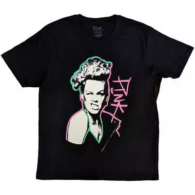 P!nk T-shirt - Black - Adults • £17.50