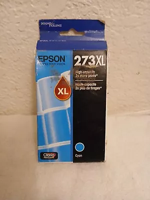  EPSON Genuine Original Printer Ink Cartridge 273XL CYAN Blue Exp 05/2018 • $0.97