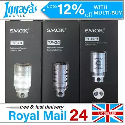 Smok TFV4  Replacement Coils TF-Q4 | TF-T3 | TF-CLP2 TF Q4 TF T3 TF CLP2  • £14.99