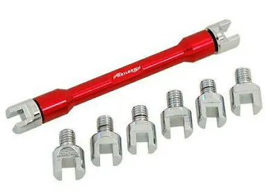 £9.50 • Buy Motorcycle 9pc Spoke Wrench Set Adjusts Tension Corrects Buckled Wheels 8 X Size