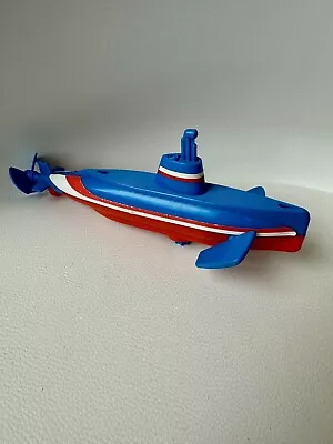Vintage Tomy Toy Plastic Submarine Red White& Blue Made In Japan • $9.99