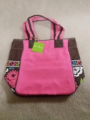 Vera Bradley** Lola**Small Colorblock Tote Bag Brown Pink New With Tags • $27