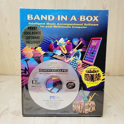 Sealed Band In A Box 2006 PG Music Software For Windows PC  PowerTracks Pro Midi • $89.97