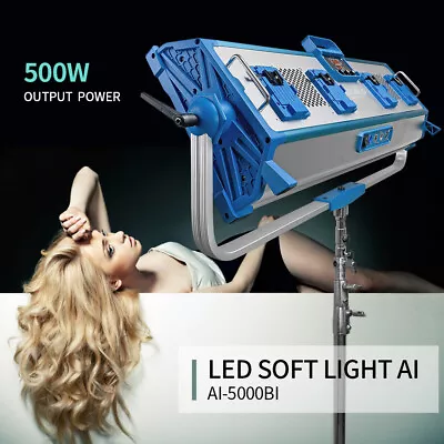 AI-5000BI 500W LED Soft Lights 5600K Light Kit For Photograph Video Interview • £1255.50