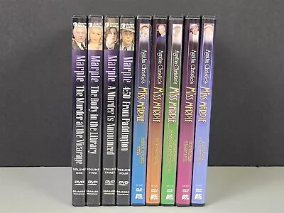 DVD Media Acorn Media Marple & A&E Miss Marple Lot Of 9 ~ T526 • $34.95