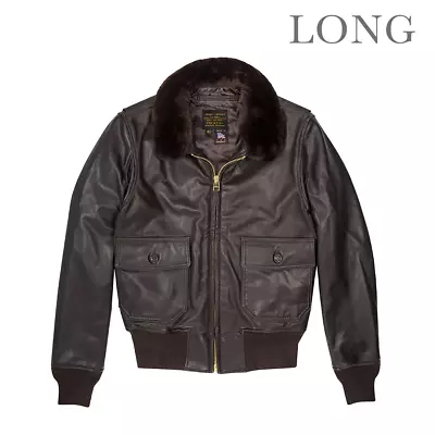 COCKPIT USA U.S. Navy Issue Mil Spec G-1 Jacket (Long) Z2108L • $594