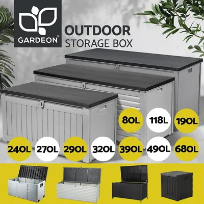 $74.95 • Buy Gardeon Outdoor Storage Box Container Lockable Indoor Toy Tools Shed Garden