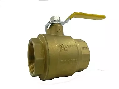 2  NPT Forged Brass Ball Valve 600# WOG  W/ Yellow Handle • $37